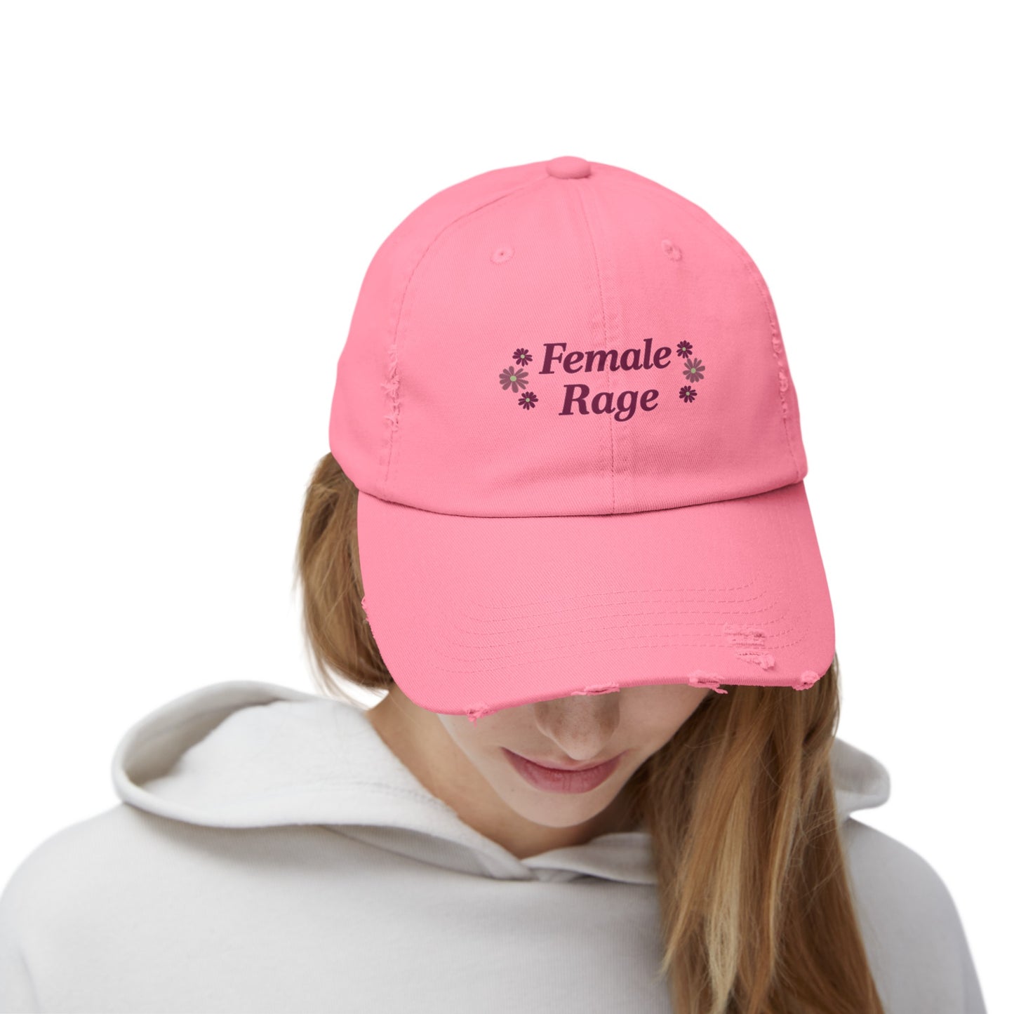 (Female) Rage Distressed Cap
